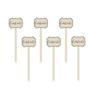 Amscan Cocktailprikkers Celebrate 20 Cm 12 Stuks Amscan Cocktailprikkers Celebrate 20 Cm 12 Stuks