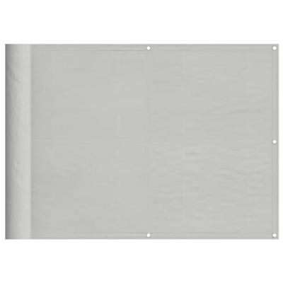 VidaXL Balkonscherm 75x300 cm 100% oxford polyester lichtgrijs VidaXL Balkonscherm 75x300 cm 100% oxford polyester lichtgrijs