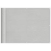 Balkonscherm 75x300 cm 100% oxford polyester lichtgrijs - thumbnail