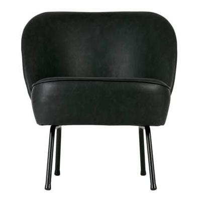 BePureHome Vogue fauteuil kunstleer zwart