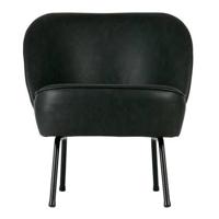 BePureHome Vogue fauteuil kunstleer zwart - thumbnail