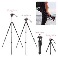 Manfrotto 502 Head Arca Swiss & 055 Aluminium 3 Sec Video - thumbnail