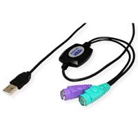 ATEN PS/2 / USB Toetsenbord/muis Aansluitkabel 0.90 m Zwart - thumbnail