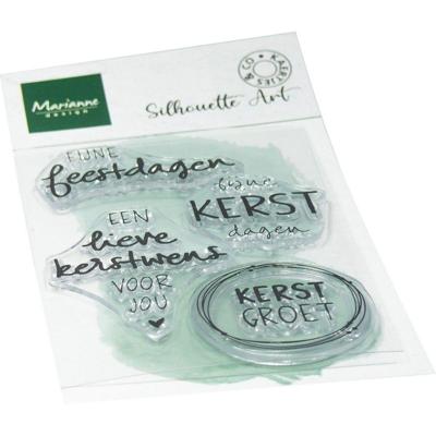 Marianne Design • clear stamps kerstwensen by kaertjes & co