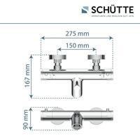 Thermostatische Badmengkraan Schutte London Chroom Schütte - thumbnail