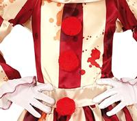 Enge Clown Kostuum Meisje Goud/Rood - thumbnail