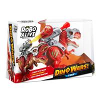 Interactieve dinosaurus - ZURU - ROBO ALIVE Dino Wars T-Rex - Loopt en brult - Defensieve bepantsering - Raketwerper - thumbnail