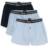 Boss Boxers wijd 3-pack blue - blauw - thumbnail