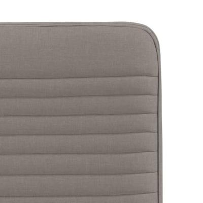 Eetkamerstoelen draaibaar 2 st stof taupe