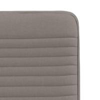 Eetkamerstoelen draaibaar 2 st stof taupe - thumbnail