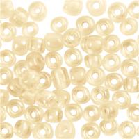 Creativ Company Rocailles, d 3 mm, afm 8/0, gatgrootte 0,6-1,0 mm, ivoor, 25 gr/ 1 doos - thumbnail