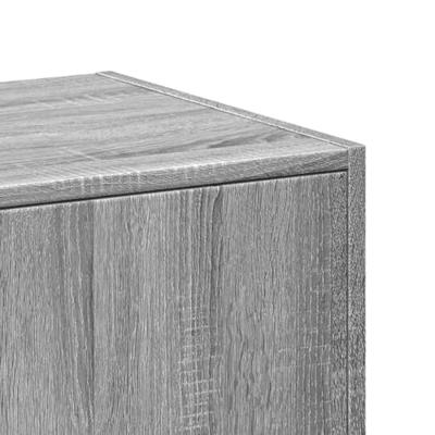 Apothekerskast 40x41x118 cm bewerkt hout grijs sonoma eiken - thumbnail