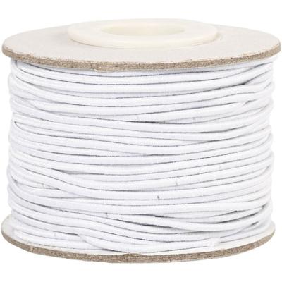 Creativ Company Elastiek dikte 1mm wit, 25m