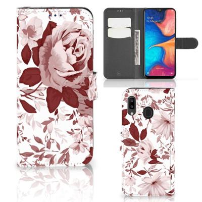 Hoesje Samsung Galaxy A30 Watercolor Flowers