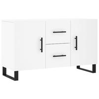 Dressoir 100x36x60 cm bewerkt hout wit - thumbnail