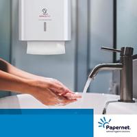 Papernet handdoekdisp c/v wit - thumbnail