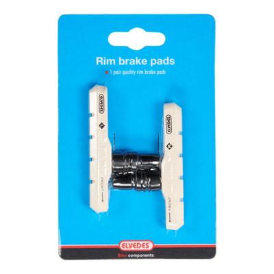 Elvedes Remblokset v-brake 72 mm - wit (op kaart)