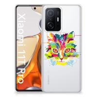 Xiaomi 11T | 11T Pro Telefoonhoesje met Naam Cat Color - thumbnail