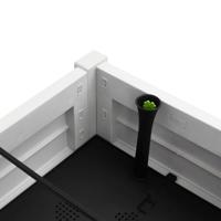 VidaXL Plantenbak verhoogd 110x45x79 cm polypropeen wit - thumbnail