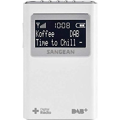 Sangean DPR-39 Zakradio DAB+, VHF (FM) Wit