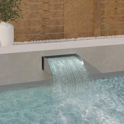 VidaXL Waterval met led's 45x34x14 cm roestvrij staal 304
