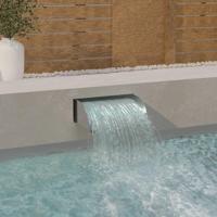 VidaXL Waterval met led's 45x34x14 cm roestvrij staal 304 - thumbnail