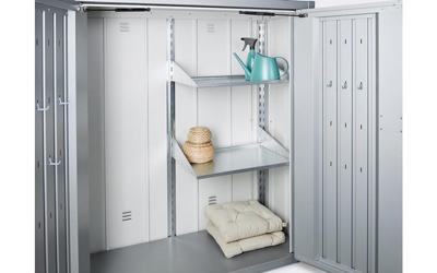 Biohort Romeo L terraskast donkergrijs metallic 132x87x140 cm- - Metaal- Biohort Biohort Romeo L terraskast donkergrijs metallic 132x87x140 cm- - Metaal- Biohort