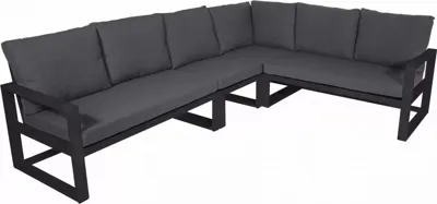 Hoek Loungebank Pina Colada Negro