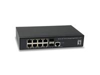 Level One Gel-1061 10-poort L2 Managed Gigabit Switch 2x - thumbnail