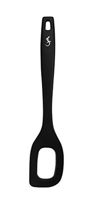 Lurch - Smart Tool - Siliconen lepel met gat 28cm zwart - thumbnail