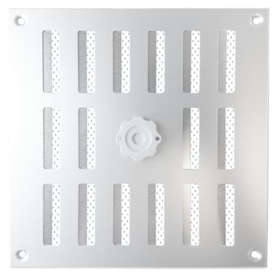 Aluminium Afsluitbaar Schuifrooster Opbouw 195 X 195mm - Alu