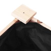 Plantenbak met voering 71x37x76 cm massief vurenhout - thumbnail