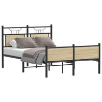 Bedframe zonder matras hout sonoma eikenkleurig 120x190 cm - thumbnail