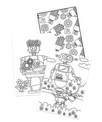 Haza Witbaard Kleurboek robot