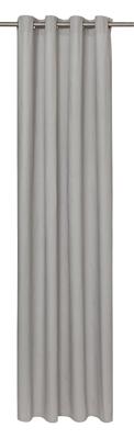 HEMA Kant en klaar gordijn met ringen grijs (grijs)