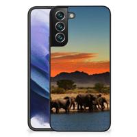 Samsung Galaxy S22 Plus Dierenprint Telefoonhoesje Olifanten - thumbnail