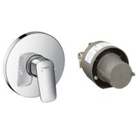 Hansgrohe Logis douchemengkraan complete set afbouwdeel, chroom - thumbnail
