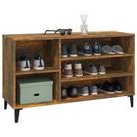 VidaXL Schoenenkast 102x36x60 cm bewerkt hout gerookt eikenkleurig - thumbnail