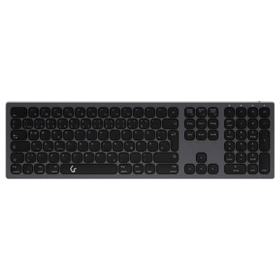 Keysonic KSK-8023BTRF (DE) Toetsenbord Draadloos, Bluetooth QWERTZ, Duits Antraciet, Zwart Oplaadbaar Keysonic KSK-8023BTRF (DE) Toetsenbord Draadloos, Bluetooth QWERTZ, Duits Antraciet, Zwart Oplaadbaar