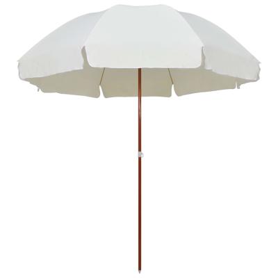 VidaXL Parasol met stalen paal 300 cm zandkleurig VidaXL Parasol met stalen paal 300 cm zandkleurig