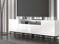 Tv-meubel DINA II 3 deuren 145 cm wit - thumbnail