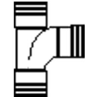 Wavin PVC T-stuk 88° Grijs 110 mm - Eenvoudige Manchetverbinding voor Binnen- & Buitengebruik - thumbnail