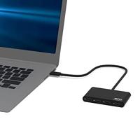 PORT Designs 900147 USB-C (USB 3.2 Gen 2) multiport hub 5 poorten Zwart - thumbnail
