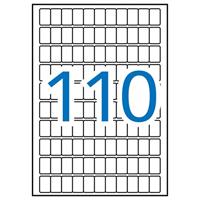 Apli witte etiketten Print & Write ft 12 x 18 mm (b x h), 1.650 stuks, 110 per blad (1860) - thumbnail