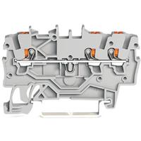 WAGO 2200-1301 Doorgangsklem 3.50 mm Push-In-klem Grijs 100 stuk(s) - thumbnail