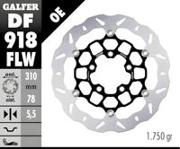 GALFER wave remschijf "df918 rotor df918 flw floating steel ring - thumbnail