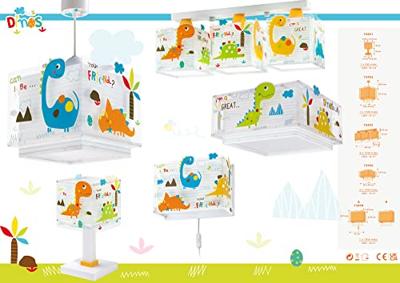 Dalber wandlamp Dinos glow in the dark 31 cm E27 60W wit