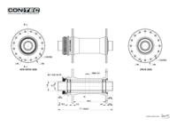CONTEC voornaaf "core " ct front hub core cl 110mm 15mm - thumbnail