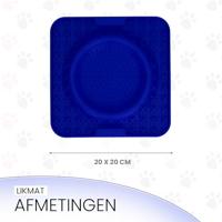 Eat Slow Live Longer Lick Mat Wave Blue - thumbnail