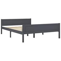 Bedframe massief grenenhout grijs 120x200 cm - thumbnail